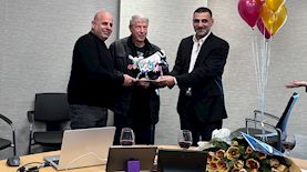 גולדשטיין עם גבריאלי וגולדברג, צילום: יחצ